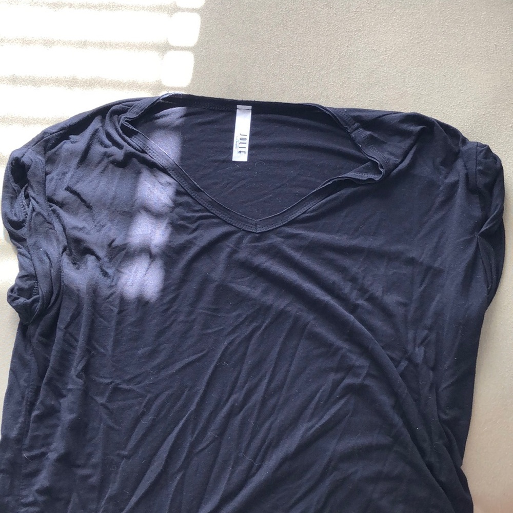 black v neck
